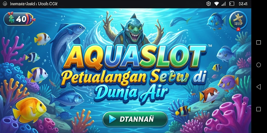 Screenshot menunjukkan pengalaman gameplay petualangan bawah laut yang menarik.
