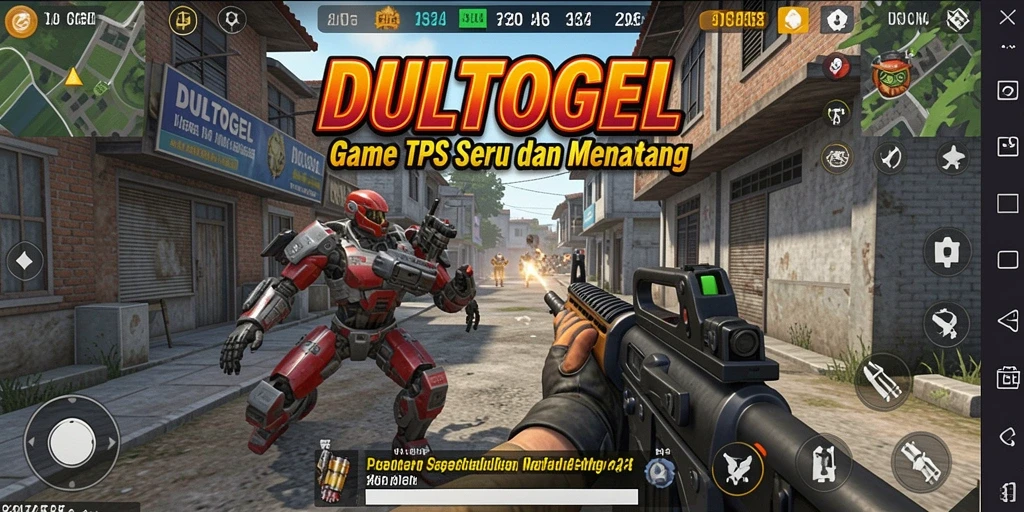 Tampilan permainan TPS DULTOGEL yang seru dan mendebarkan.