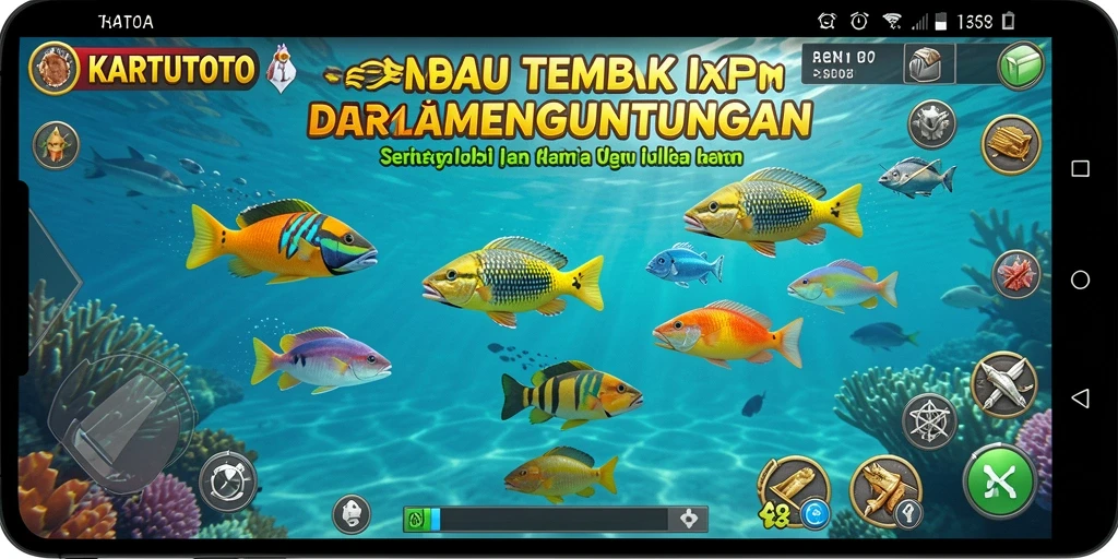 Screenshot Gameplay Tembak Ikan KARTUTOTO yang menegangkan.