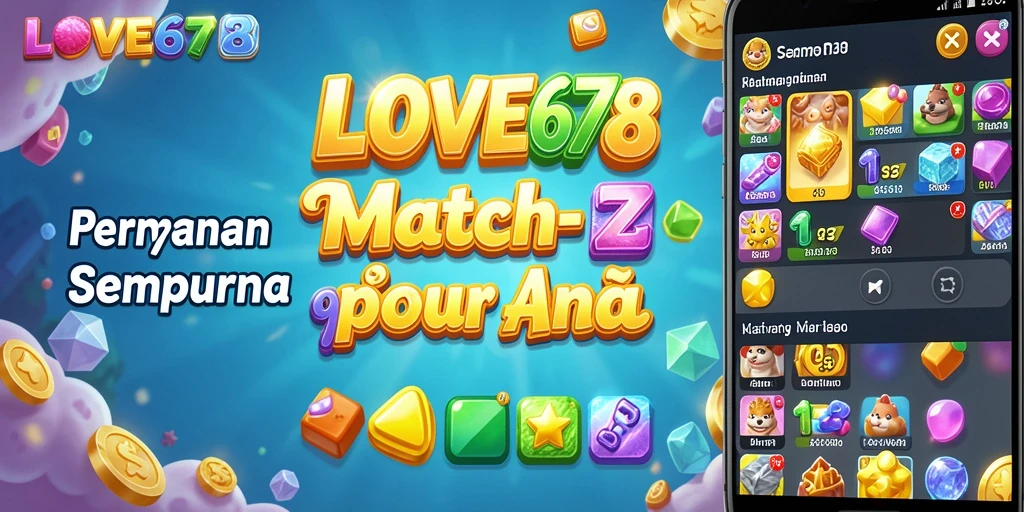 Tangkapan layar menunjukkan gameplay yang seru dari LOVE678 dalam aksi Match-3.