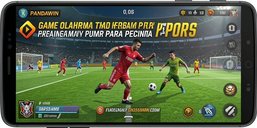 Tampilan gameplay seru dalam PANDAWIN dengan berbagai cabang olahraga.