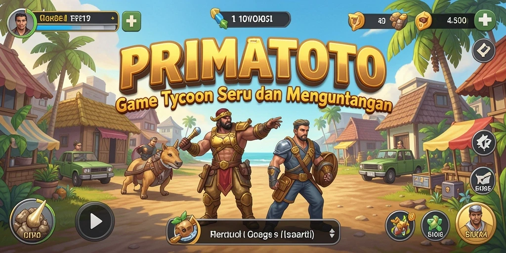 Tampilan gameplay yang seru dan menantang di PRIMATOTO.