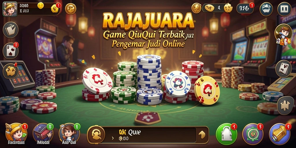 Tampilan gameplay seru RAJAJUARA dalam pertandingan QiuQiu.