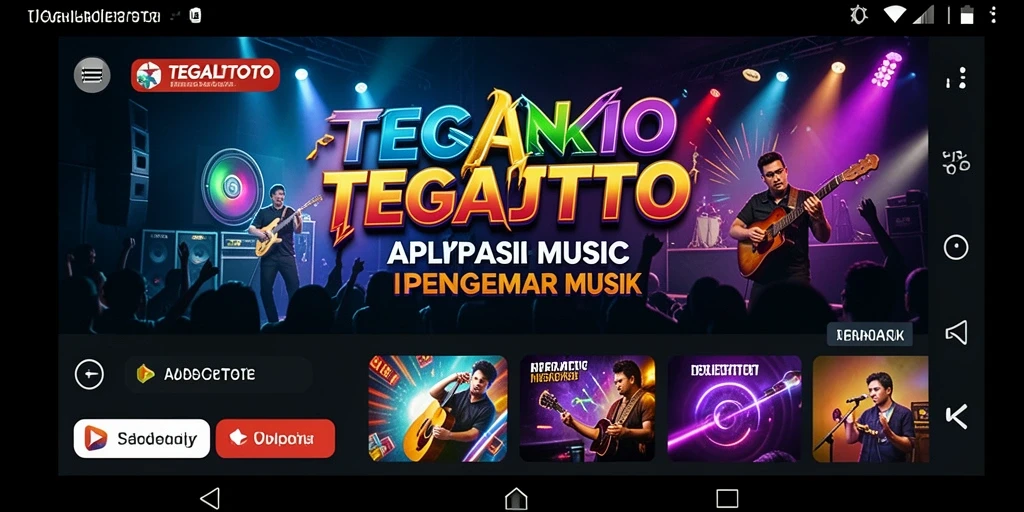 Tampilan gameplay TEGALTOTO yang seru dan interaktif dengan berbagai lagu.